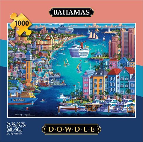Buffalo Games - Eric Dowdle - Bahamas - 1000 Piece Jigsaw Puzzle for Adults Challenging Puzzle Perfect for Game Nights - Finished Size is 26.75 x 19.75 in Saudi Arabia