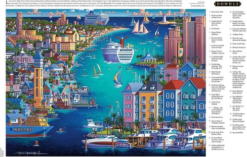 Buffalo Games - Eric Dowdle - Bahamas - 1000 Piece Jigsaw Puzzle for Adults Challenging Puzzle Perfect for Game Nights - Finished Size is 26.75 x 19.75 in Saudi Arabia