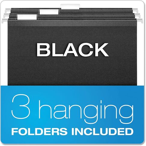Pendaflex Portable File Box, Black, 11"H x 14" W x 11-1/8" D (41742) in Saudi Arabia