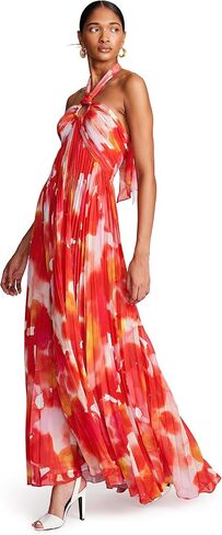 HALSTON Women's Jill Gown in Printed Chiffon in Saudi Arabia