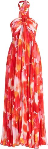 HALSTON Women's Jill Gown in Printed Chiffon in Saudi Arabia