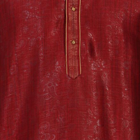 SKAVIJ Men's Art Silk Kurta Pajama Indian Traditional Suit Wedding Party Festive Season Dress Set in Saudi Arabia