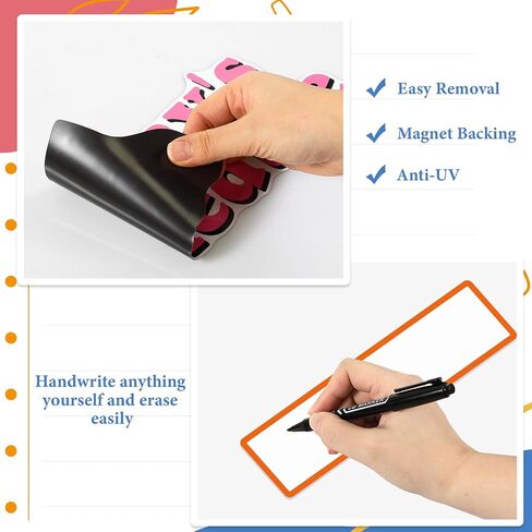 16 Pcs Classroom Schedule Magnets Reusable Today's Schedules Magnetic Course Labels with Dry Erase Blank Magnetic Labels for Bulletin Board Whiteboard Homeschooling (Course Schedules) in Saudi Arabia
