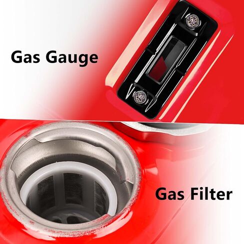 5 Gallon Generator Gas Tank Fuel Tank with Filter Gauge Cap Universal Fit in Kuwait