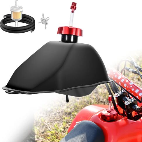 RUTU Upgraded Gas Fuel Tank 2.4L for 50cc 70cc 90cc 110cc 125cc Sunl Coolster Roketa Taotao ATA JCL Baja Motorsports BMS Vitacci Rider RPS Sej ICEbear Eagle Peace kazuma ATV Quad Chinese 4 Wheeler in Saudi Arabia