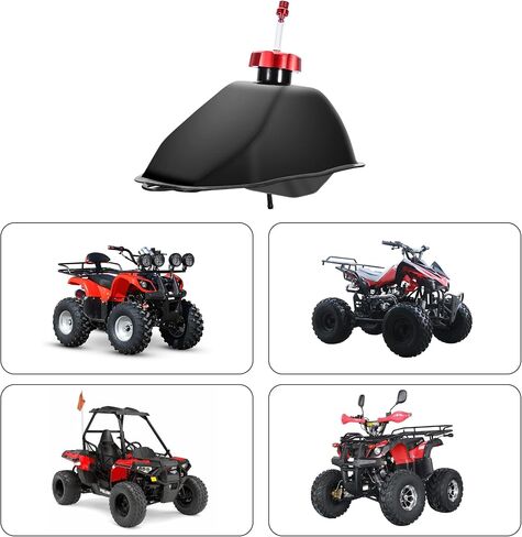 RUTU Upgraded Gas Fuel Tank 2.4L for 50cc 70cc 90cc 110cc 125cc Sunl Coolster Roketa Taotao ATA JCL Baja Motorsports BMS Vitacci Rider RPS Sej ICEbear Eagle Peace kazuma ATV Quad Chinese 4 Wheeler in Saudi Arabia