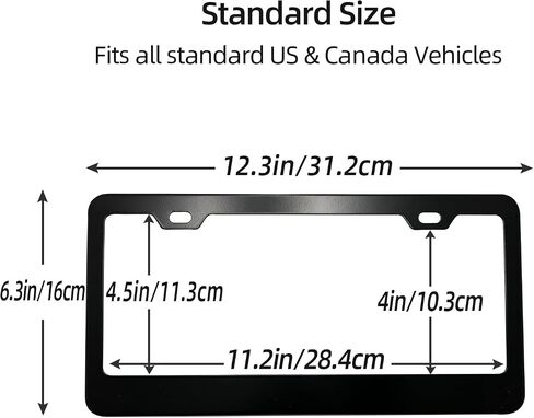 Back Off I'm not That Kind of Car License Plate Frame, Matte Black Stainless Steel License Plate Frame 2 Hole & Screws, 12x6 Inch Fits Standard US/Canada in Saudi Arabia