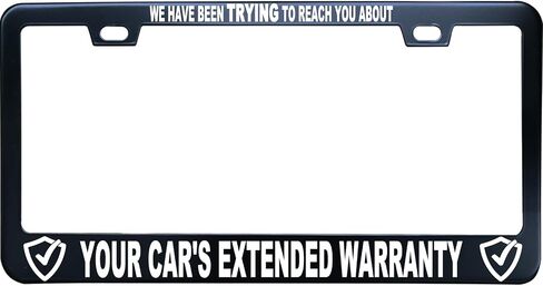 Back Off I'm not That Kind of Car License Plate Frame, Matte Black Stainless Steel License Plate Frame 2 Hole & Screws, 12x6 Inch Fits Standard US/Canada in Saudi Arabia
