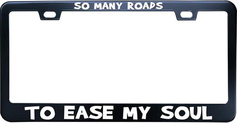 Back Off I'm not That Kind of Car License Plate Frame, Matte Black Stainless Steel License Plate Frame 2 Hole & Screws, 12x6 Inch Fits Standard US/Canada in Saudi Arabia