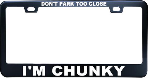 Back Off I'm not That Kind of Car License Plate Frame, Matte Black Stainless Steel License Plate Frame 2 Hole & Screws, 12x6 Inch Fits Standard US/Canada in Saudi Arabia