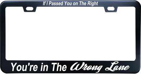 Back Off I'm not That Kind of Car License Plate Frame, Matte Black Stainless Steel License Plate Frame 2 Hole & Screws, 12x6 Inch Fits Standard US/Canada in Saudi Arabia