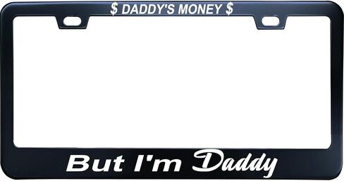 Back Off I'm not That Kind of Car License Plate Frame, Matte Black Stainless Steel License Plate Frame 2 Hole & Screws, 12x6 Inch Fits Standard US/Canada in Saudi Arabia