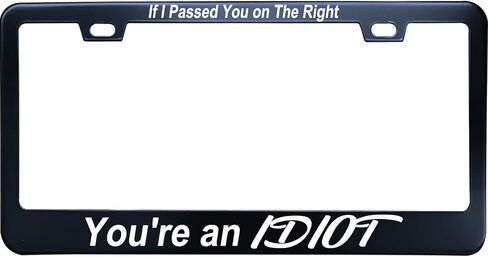Back Off I'm not That Kind of Car License Plate Frame, Matte Black Stainless Steel License Plate Frame 2 Hole & Screws, 12x6 Inch Fits Standard US/Canada in Saudi Arabia