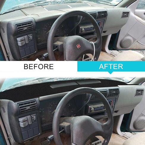 Dashboard Cover Dash Cover Mat Pad Custom Fit for 1994-1997 Chevrolet Chevy S10 Blazer/GMC Jimmy Sonoma/96-97 Olds Oldsmobile Bravada(94-97 Beige) in Saudi Arabia