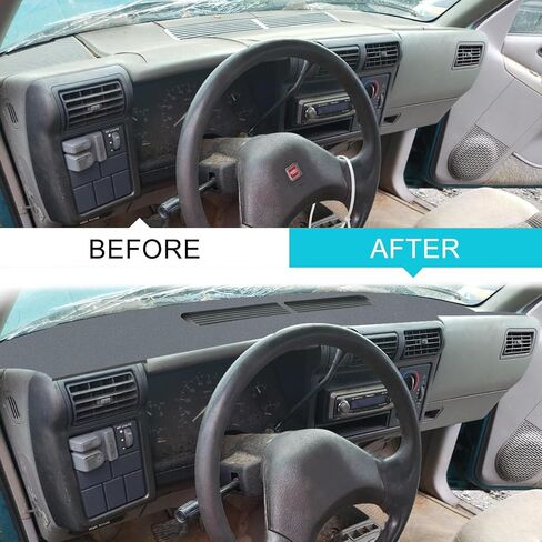 Dashboard Cover Dash Cover Mat Pad Custom Fit for 1994-1997 Chevrolet Chevy S10 Blazer/GMC Jimmy Sonoma/96-97 Olds Oldsmobile Bravada(94-97 Beige) in Saudi Arabia