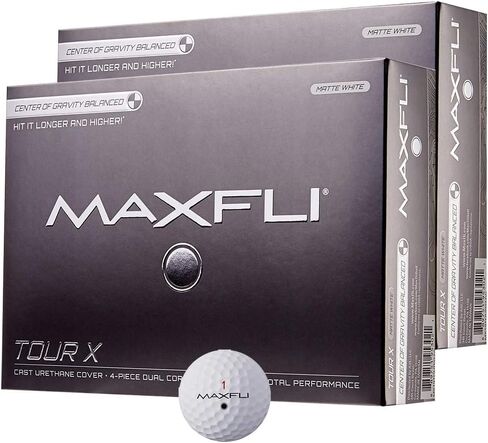 Maxfli Tour X Golf Balls - Matte White - 24 Pack in Kuwait