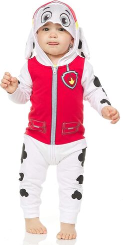Paw Patrol Baby Boys Marshall Costume Costumes for Boys - Hooded Jumpsuit with Mesh Visor in Saudi Arabia