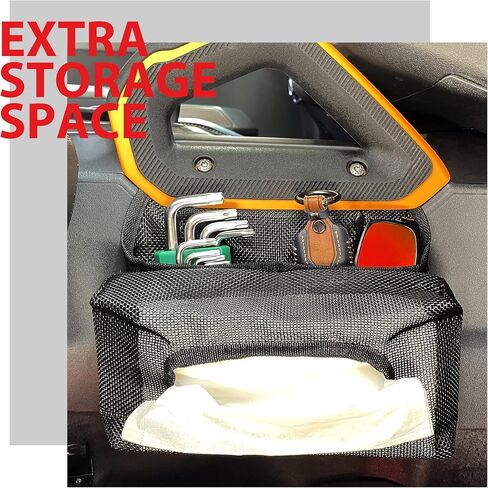 حامل مناديل السيارة G متوافق مع Ford Bronco 2021 2022 2023 2/4 باب، صندوق تخزين بمقبض جانبي لوحدة التحكم المركزية متوافق مع حقيبة تخزين Ford Bronco in Kuwait