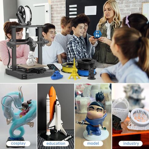 خيوط الطابعة ثلاثية الأبعاد الرسمية Creality PLA، خيوط PLA ثلاثية الأبعاد للطابعة Ender PLA 1.75 مم، دقة الأبعاد +/- 0.02 مم، عدم التشابك والترابط القوي، بكرة 1 كجم PLA (2.2 رطل)*عبوة من قطعتين in Kuwait