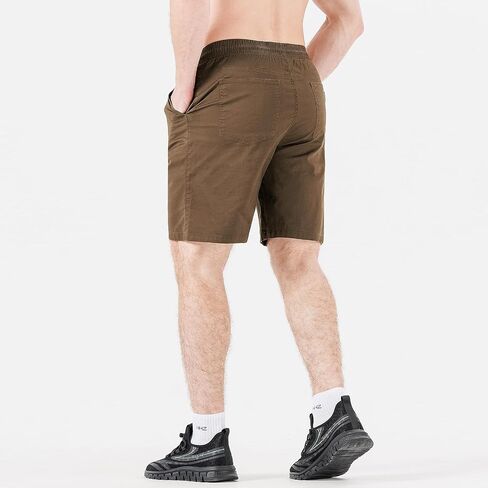 Drawstring Men's Cotton Casual Work Shorts Twill Stretch Summer Beach Chino Bermuda Shorts in Saudi Arabia