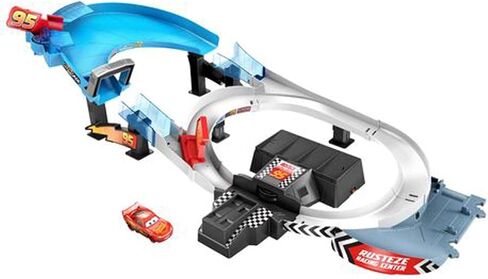Disney Pixar Cars Rusteze Double Circuit Speedway Playset Test Track Set For Drift, Race and Crash Competitions, With Lightning McQueen Vehicle, Kids Birthday Gift For Ages 4 Years and Older in Saudi Arabia