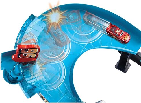Disney Pixar Cars Rusteze Double Circuit Speedway Playset Test Track Set For Drift, Race and Crash Competitions, With Lightning McQueen Vehicle, Kids Birthday Gift For Ages 4 Years and Older in Saudi Arabia