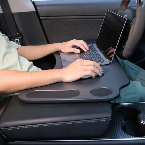 طاولة عمل للكمبيوتر المحمول ThinSGO for Tesla Model 3 Model Y قابلة للطي (أسود) in Kuwait
