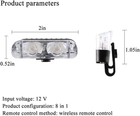 4 في 1 16 LED أحمر أزرق سطح جبل أضواء مصبغة ضوء الشرطة للسيارة DC12V التحكم عن بعد في حالات الطوارئ وامض ستروب تحذير أضواء التحذير للمركبات سيارة شاحنة مقطورة فان سيارات الدفع الرباعي in Saudi Arabia