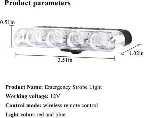 4 في 1 16 LED أحمر أزرق سطح جبل أضواء مصبغة ضوء الشرطة للسيارة DC12V التحكم عن بعد في حالات الطوارئ وامض ستروب تحذير أضواء التحذير للمركبات سيارة شاحنة مقطورة فان سيارات الدفع الرباعي in Saudi Arabia