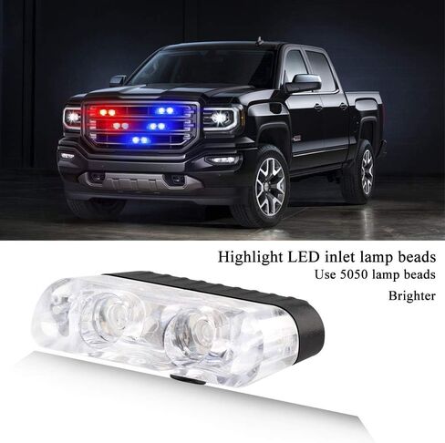 4 في 1 16 LED أحمر أزرق سطح جبل أضواء مصبغة ضوء الشرطة للسيارة DC12V التحكم عن بعد في حالات الطوارئ وامض ستروب تحذير أضواء التحذير للمركبات سيارة شاحنة مقطورة فان سيارات الدفع الرباعي in Saudi Arabia