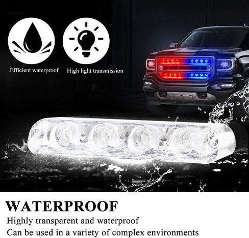 4 في 1 16 LED أحمر أزرق سطح جبل أضواء مصبغة ضوء الشرطة للسيارة DC12V التحكم عن بعد في حالات الطوارئ وامض ستروب تحذير أضواء التحذير للمركبات سيارة شاحنة مقطورة فان سيارات الدفع الرباعي in Saudi Arabia