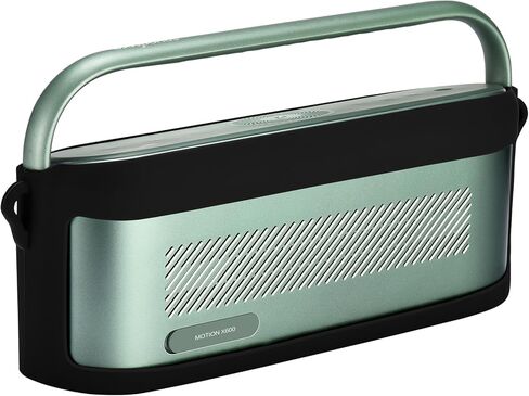 حافظة من السيليكون لمكبر صوت بلوتوث soundcore Motion X600، حافظة مضادة للانزلاق/السقوط/الخدش أثناء السفر في الهواء الطلق مع حزام كتف قابل للتعديل (أسود) in Kuwait