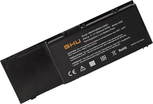 GHU New 87 WH Battery Replacement for PC764 TC030 312-0383 TD175 Compatible with Latitude D620 620 D630 D630C D630N D631 Precision M2300 PP18L RD300 RD301 RC126 MJ456 312-0384 312-0386 in Saudi Arabia
