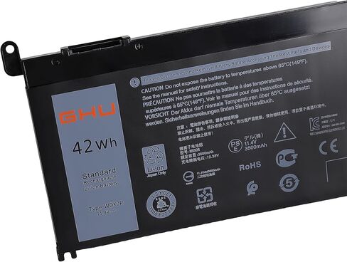 GHU New Battery 40 WH XCMRD MR90Y 14.8V Compatible with Dell Inspiron 14 3421 3437 5421 5437 15 3542 3521 N3531 3541 3543 3421 5421 3521 3721 5521 5537 3537 17 3721 5748 5721 5737 P28F 3440 3540 3570 in Saudi Arabia