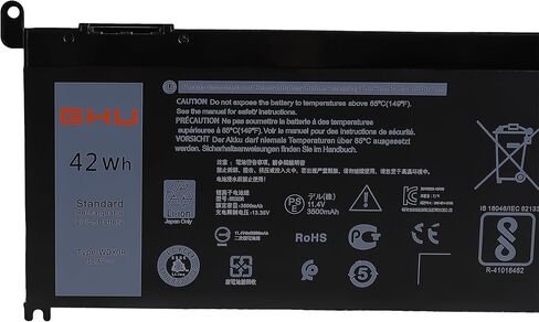 GHU New Battery 40 WH XCMRD MR90Y 14.8V Compatible with Dell Inspiron 14 3421 3437 5421 5437 15 3542 3521 N3531 3541 3543 3421 5421 3521 3721 5521 5537 3537 17 3721 5748 5721 5737 P28F 3440 3540 3570 in Saudi Arabia