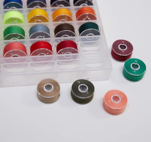 72 قطعة من البكرات ذات الألوان المتنوعة مع حقيبة تخزين متوافقة مع Brother وBabylock وJanome وSinger وما إلى ذلك (SA156) - وزن 40 - تأتي مع شريط قياس ناعم وإبر متنوعة وكسارات الدرزات in Kuwait