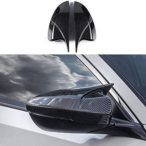 for Accord Horn Type Side Rearview Mirror Cover Trims ABS Plastic Material Decoration fit for Honda 10th Gen Accord 2018 2019 2020 2021 2022 Exterior Accessories 2PCS (Carbon Fibre) in Saudi Arabia