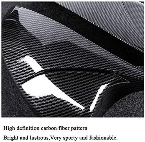 for Accord Horn Type Side Rearview Mirror Cover Trims ABS Plastic Material Decoration fit for Honda 10th Gen Accord 2018 2019 2020 2021 2022 Exterior Accessories 2PCS (Carbon Fibre) in Saudi Arabia