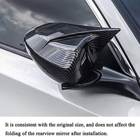 for Accord Horn Type Side Rearview Mirror Cover Trims ABS Plastic Material Decoration fit for Honda 10th Gen Accord 2018 2019 2020 2021 2022 Exterior Accessories 2PCS (Carbon Fibre) in Saudi Arabia