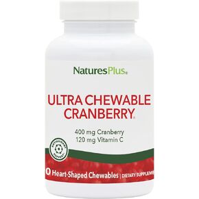 Nature's Plus - Ultra Chewable-Cranberry W/Vit C, 200 mg, 90 chewable tablets