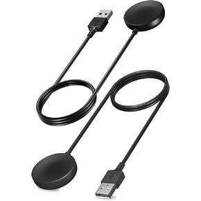 USB Cable Compatible with Samsung Galaxy Watch 6 Charger for Galaxy Watch 6 Classic/5/5 Pro/4/4 Classic/3/Active 2/Active Wireless Charging Cable Dock for Galaxy Watch Accessories - 2Pack