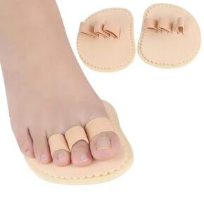 1 Pair Toe Straightener Hammer Toes Corrector with 3 Holes for Claw Toe Mallet Toe Contracted Toe and Cured Toe Hammer Toe Splint