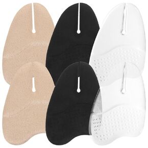 Metatarsal Pads for Woman: Gel Metatarsal Pads for Thong Sandals Flip-Flops - 3Pcs Non-Slip Silicone Thong Sandal Toe Guards Ball of Foot Grip Pads for Metatarsal Support