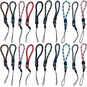 20PCS Lanyard Finger Strap Lanyard String Phone Lanyard Strap Lanyards for Keys Wrist Strap Lanyard for Mobile Phone, Camara, Keys, USB Flash Drive, Wallet, ID Name Tag Badge, Mp3, Mp4, GoPro
