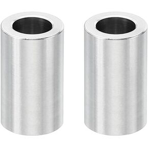 PATIKIL M6 Stainless Steel Spacers, 2 Pcs Metal Spacer Stainless Steel 6.2mm ID x 10mm OD x 20mm L Spacer Screw Standoff Round for 1/4" or M6 Screw Bolts