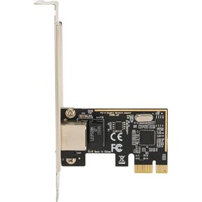 PCIE Gigabit Network Card, 10/100/1000/25000 Mbps PCI Express Ethernet Card RJ45 LAN Controller with 12cm Bracket, 2.5GBase Network Adapter Support for Win 10 8 8.1 64BitXP Vista Lunux