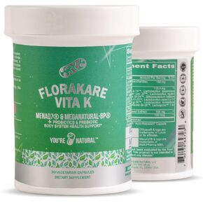 Flora Vita C Probiotic & Antioxidant, Liposomal Pureway C, Immune Support, Collagen Booster Plus Digestive & Gut Support for Women & Men - Lactobacillus and 12 Registered Probiotics - 30 Day Supply