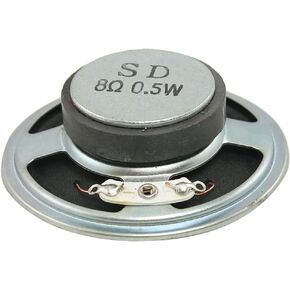 uxcell 2.2" Dia. Metal Shell Round External Magnet Speaker Horn 8 Ohm 0.5W