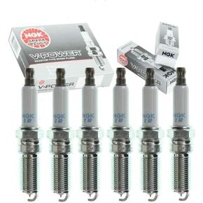 Sixity Auto 6 pc NGK V-Power Spark Plugs compatible with Dodge Grand Caravan 3.3L 3.8L V6 2001-2010
