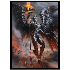 Fantasy North - Plutoria - Plutonium Angel - 100 Smooth Matte TCG Trading Card Sleeves - Fits Magic MTG Commander Pokemon and Other Card Games - Playing Card Sleeves